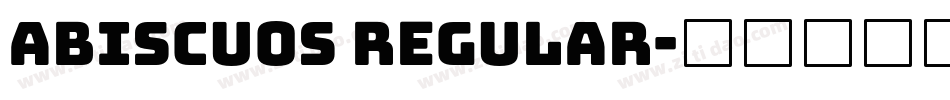 Abiscuos Regular字体转换